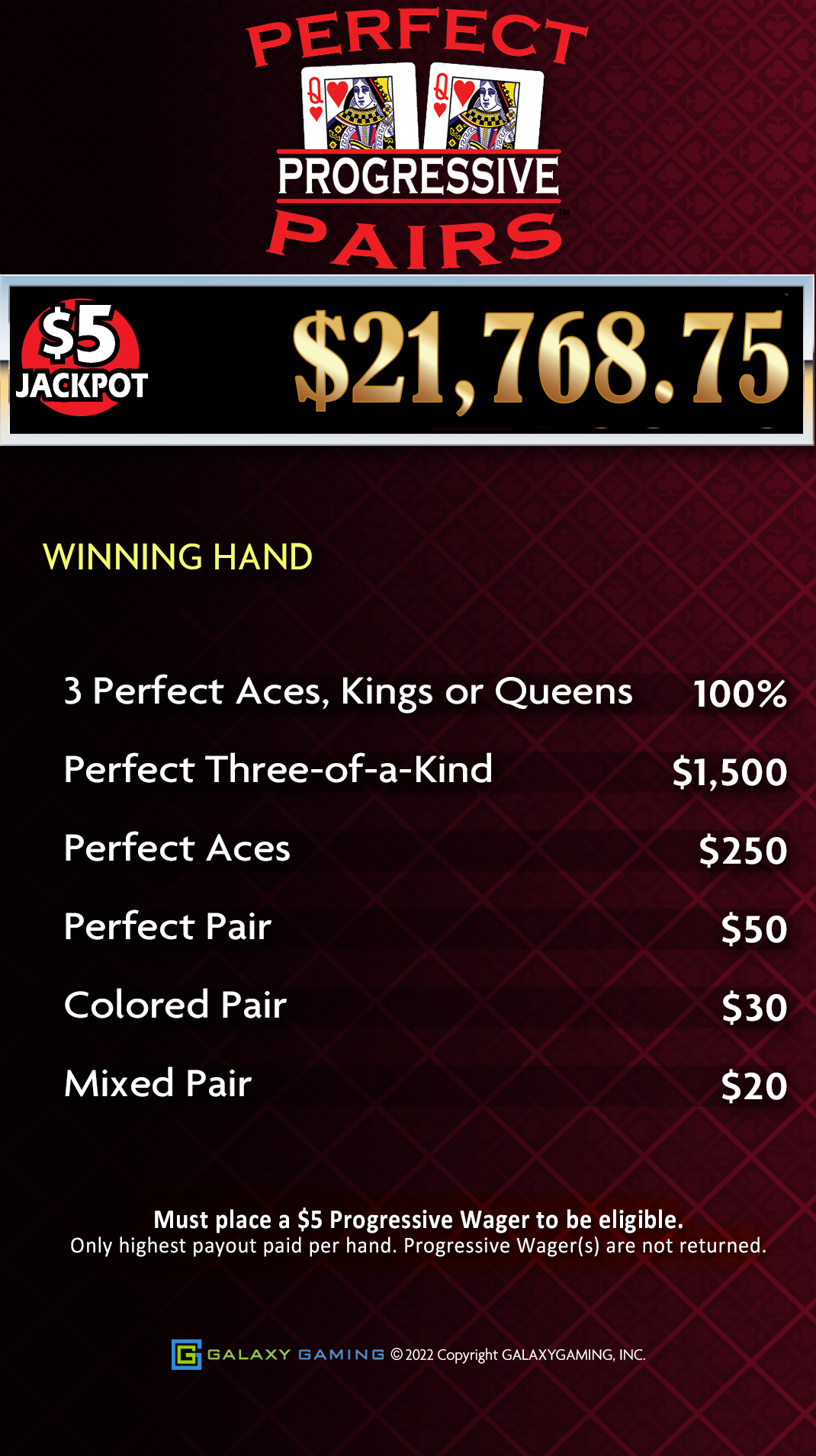 ¡Disfruta del mejor Blackjack Perfect Pairs en español!